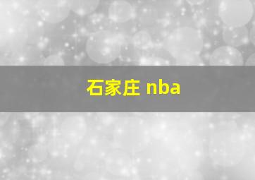 石家庄 nba